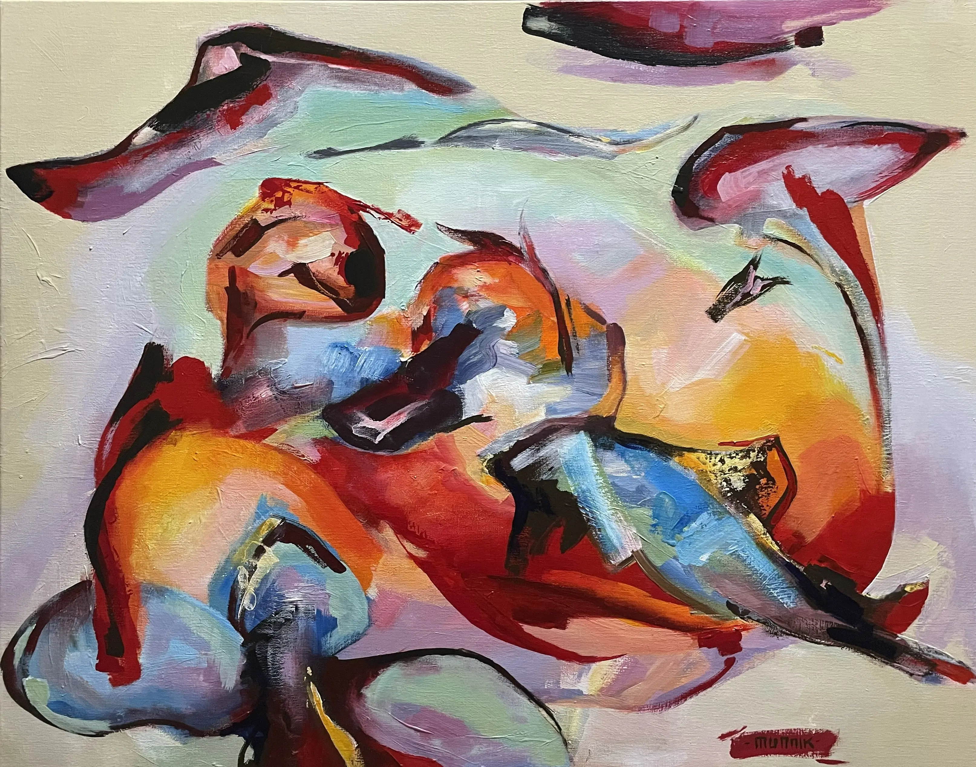 Peter Munnik | zonder titel | acryl op doek | 80x60cm | € 750